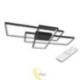 LED sietynas Galaxis Pegaz 105x50x8 cm 130W juodas