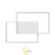 LED liustra Galaxis Polaris 42x30x6 cm 45W balta
