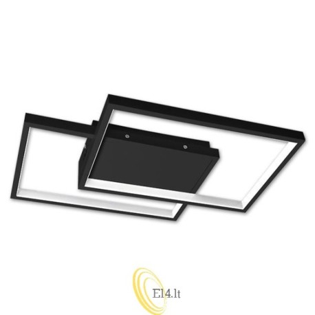 LED liustra Galaxis Polaris 42x30x6 cm 45W juoda