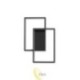 LED liustra Galaxis Polaris 42x30x6 cm 45W juoda