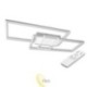 LED liustra Galaxis Vela 83x36x8 90W cm balta