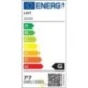 LED liustra Galaxis Virgo 58x10 cm 77W juoda
