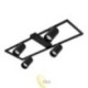 LED liustra GU10 Bumo x4 juoda