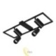 LED liustra GU10 Bumo x4 juoda