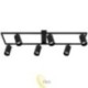 LED liustra GU10 Bumo x6 juoda