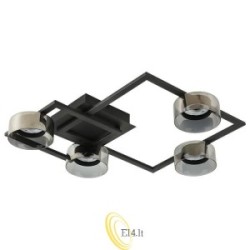 Liustra LED GX53 Glossy x4 juoda dūminė