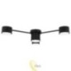 LED sietynas GX53 Guliver x4 85 mm juodas