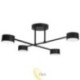 LED liustra GX53 Komi x4 juoda