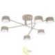 Liustra LED GX53 Komi x6 smėlio spalvos