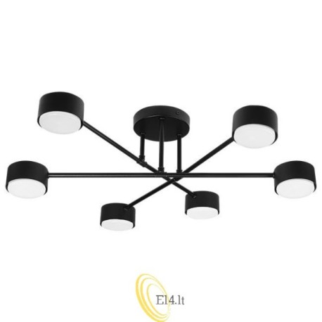 LED sietynas GX53 Komi x6 juodas
