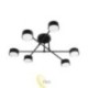LED sietynas GX53 Komi x6 juodas