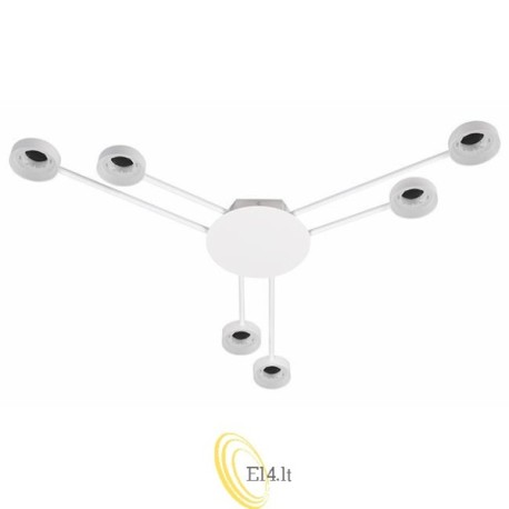 Liustra LED GX53 Zibo x6 balta