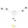 Liustra LED GX53 Zibo x6 balta
