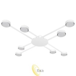 LED liustra GX53 Zibo x8 balta