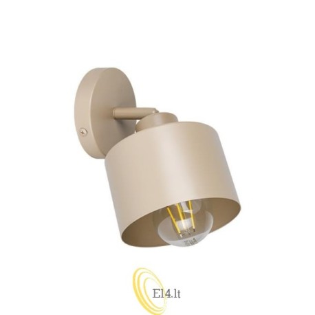 Sieninė lempa E27 LED Elza pasukama x1 smėlio spalvos