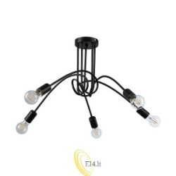 LED sietynas E27 Nido x5 juodas