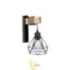 Sieninė lempa E27 LED Otto kabanti x1 juoda WD