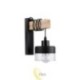 Sieninė lempa E27 LED Stark pakabinama x1 juoda + WD
