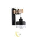 Sieninė lempa E27 LED Stark pakabinama x1 juoda + WD