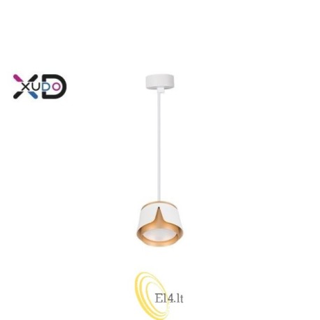 Pakabinamas šviestuvas x1 GX53 balta+auksinė