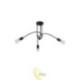 Liustra LED E27 Nido x3 juoda