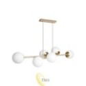 Pakabinamas šviestuvas E27 Bali-12 90cm x6 bėžinis+auksinis