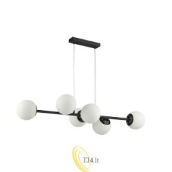 Pakabinamas šviestuvas E27 Bali-12 90cm x6 juodas