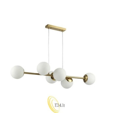 Pakabinamas šviestuvas E27 Bali-12 90cm x6 auksinis