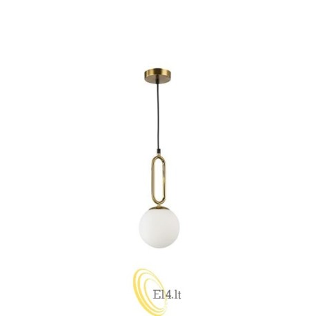 Pakabinamas šviestuvas E27 Bali-15 15 cm dekoras x1 auksinis