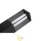 Sodo lempa LED 9W Prios 60cm juoda