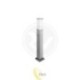 LED sodo lempa E27 Havana su judesio jutikliu, 65 cm, sidabrinė