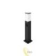 Sodo lempa LED E27 Havana su lizdu, 65 cm, juoda