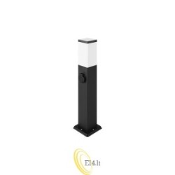 Sodo lempa LED E27 Havana su lizdu, 65 cm, juoda
