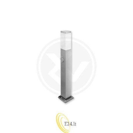 Sodo lempa LED E27 Havana su lizdu 65 cm, sidabrinė