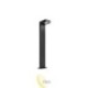 LED sodo lempa GX53 Hebin 80 cm juoda