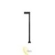 LED sodo lempa GX53 Hebin 80 cm juoda