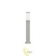 LED sodo lempa E27 Manila stovima 65 cm sidabrinė