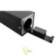 Sodo lempa LED E27 Panama stovima 50 cm juoda