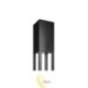 LED sodo lempa E27 Polin stovima 250 cm juoda