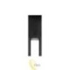 LED sodo lempa E27 Polin stovima 250 cm juoda
