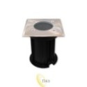 LED grindinio šviestuvas GU10 kvadratinis IP66 230V 108mm