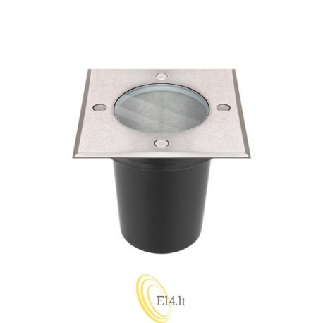 LED grindinio šviestuvas GU10 kvadratinis IP67 230V 110mm