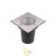 LED grindinio šviestuvas GU10 kvadratinis IP67 230V 110mm