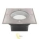 LED grindinio šviestuvas GU10 kvadratinis IP67 230V 110mm