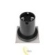 LED grindinio šviestuvas GU10 kvadratinis IP67 230V 110mm