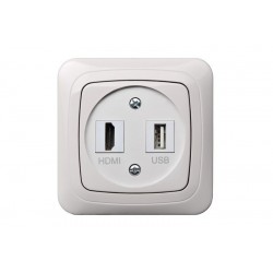 HDMI ir USB lizdas