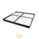 LED lubinis (antstatinis) šviestuvas 600x600x38 mm, 40 W, juodas