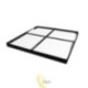 LED lubinis (anttinkis) šviestuvas 600x600x38 mm, 60 W, juodas