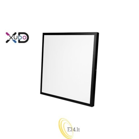 LED panelinis šviestuvas viršutiniam montavimui 600x600 juodas 28W 4500K