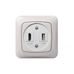 HDMI ir USB lizdas